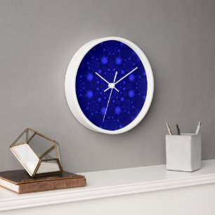 Dazzling Blue Clock