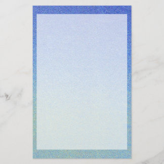 Dazzling Blue Ombre Glitter Sand Look Dark Light Stationery