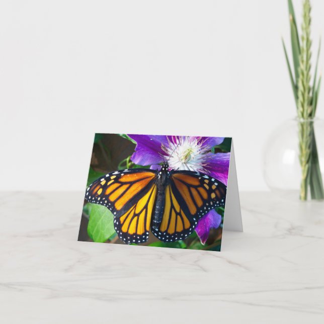 Dazzling Butterfly Note Card (Front)