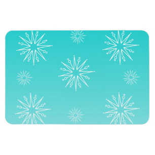 Dazzling Christmas Stars Flexi Magnet, Aqua Magnet