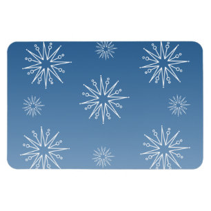 Dazzling Christmas Stars Flexi Magnet, Blue Magnet