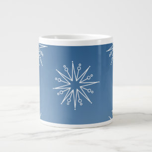 Dazzling Christmas Stars Jumbo Mug, Blue Large Coffee Mug