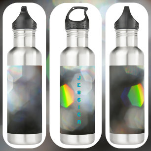 Dazzling Colourful Prism Grey 710 Ml Water Bottle