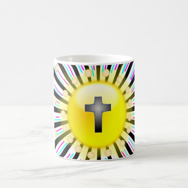 Dazzling Cross Coffee Mug (Center)