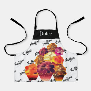 Dazzling, Custom Text, Warm Stack Muffins, Kids Apron