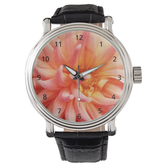 Dazzling Dahlia Flower Watch (Front)