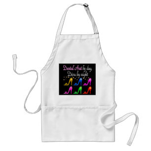 DAZZLING DENTAL ASSISTANT SHOE QUEEN STANDARD APRON