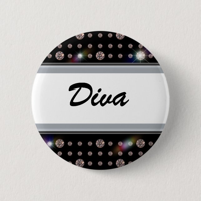 Dazzling Diamond 500 2 Inch Round Button (Front)