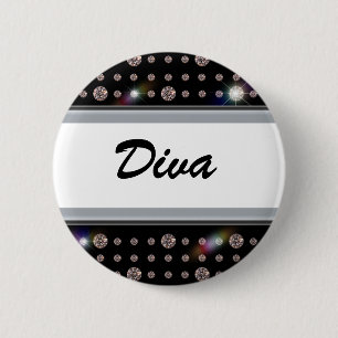 Dazzling Diamond 500 2 Inch Round Button