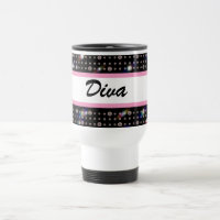 Dazzling Diamond Pink Bling Travel Mug