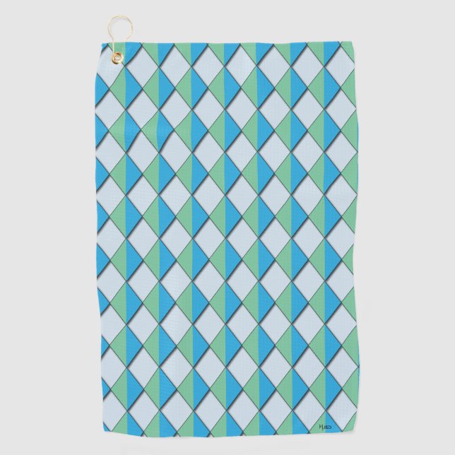 Dazzling Diamonds Golf Towel (Front)