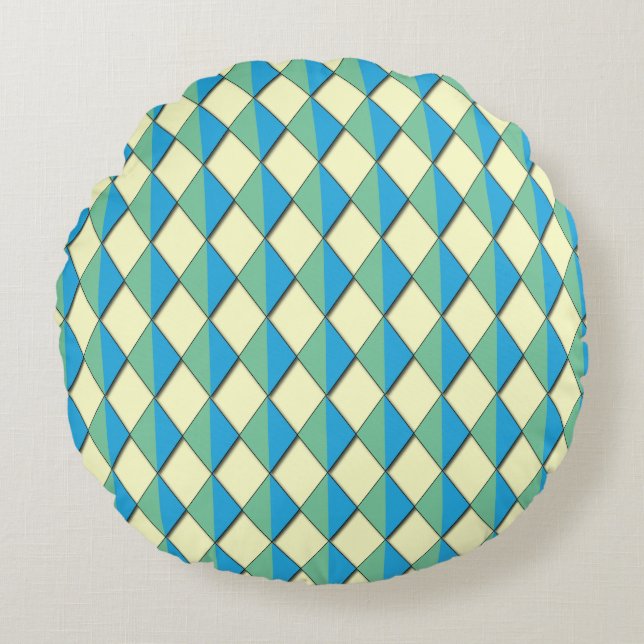 Dazzling Diamonds  Round Pillow (Front)
