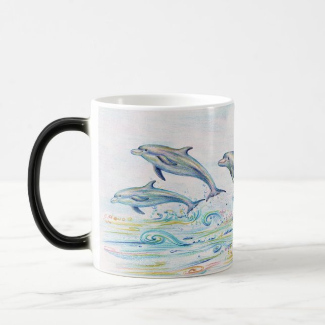 Dazzling Dolphins Morphing Mug (Left)