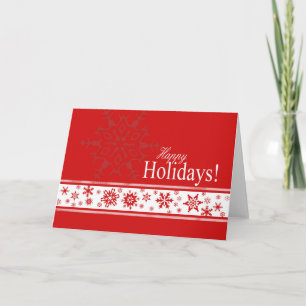 Dazzling Flakes business Christmas card