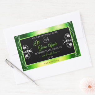 Dazzling Green Black Product Labels Jewels Logo