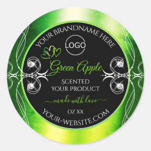 Dazzling Green Black Produit Étiquette Bijoux Logo