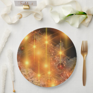 Dazzling Holiday Paper Plate