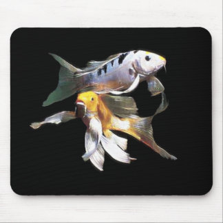 Dazzling Koi Pair Mouse Pad