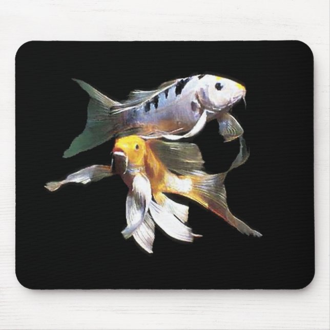 Dazzling Koi Pair Mouse Pad (Front)
