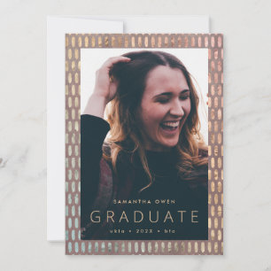 Dazzling Modern Border Photo Grad Announcement