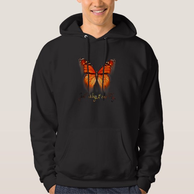 Dazzling Monarch Butterfly Hoodie (Front)