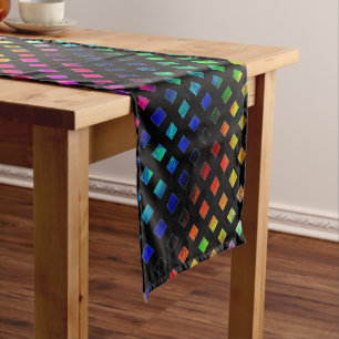 Dazzling Multi Coloured Diamonds Short Table Runner