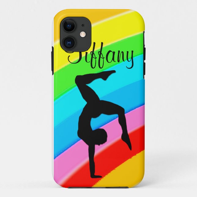 DAZZLING PERSONALIZED GYMNASTICS IPHONE CASE (Back)