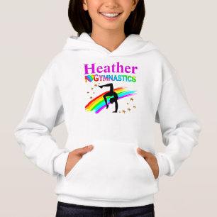 DAZZLING PERSONALIZED I LOVE GYMNASTICS HOODIE