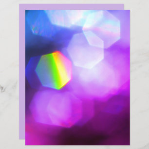 Dazzling Purple Blue Bright Scrapbook Paper Sheet