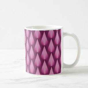 Dazzling Raindrops Mug, Fuchsia Coffee Mug