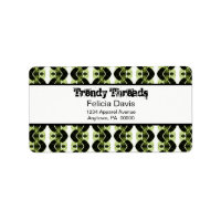 Dazzling Retro Address Labels