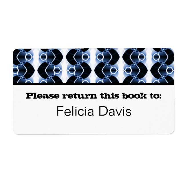 Dazzling Retro Bookplate Labels (Front)