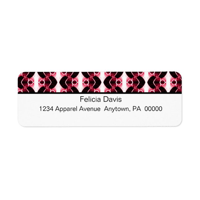 Dazzling Retro Return Address Labels (Front)