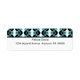 Dazzling Retro Return Address Labels