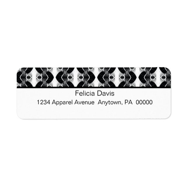 Dazzling Retro Return Address Labels (Front)