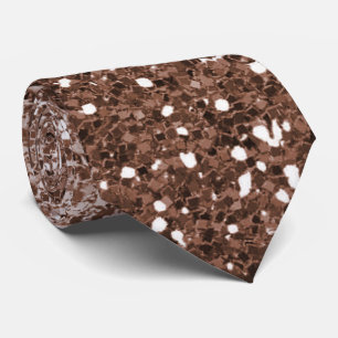 Dazzling Rose Gold Glitter Ombre Sparkle Neck Tie