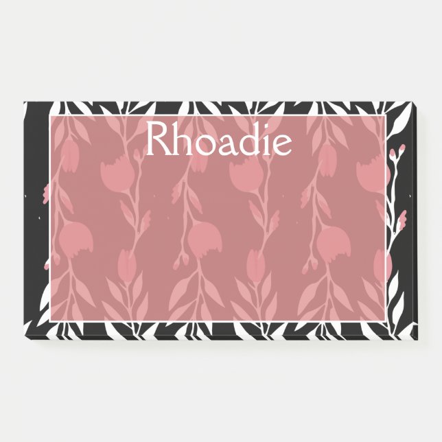 Dazzling Rose Vine Post-it Notes (Front)