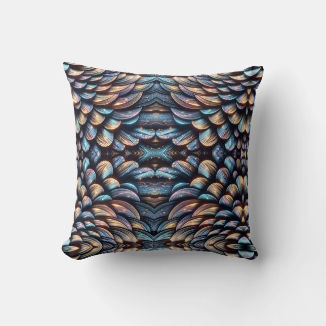 Dazzling Scales Throw Pillow (Front)