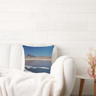 Dazzling Show: The Salar de Uyuni Lagoons Throw Pillow
