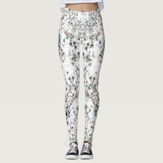 Dazzling Silver Jewl Print Leggings