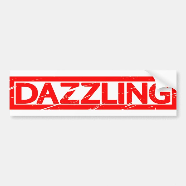 Dazzling Stamp Bumper Sticker (Front)