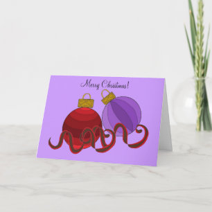 Dazzling Tree Decorations Holiday Card