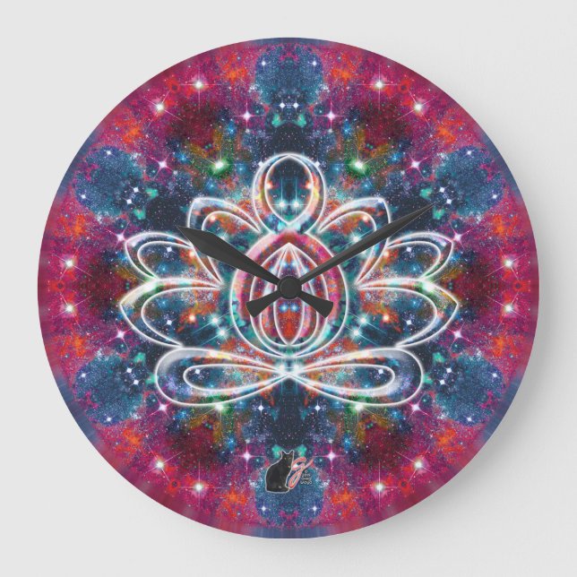Dazzling Zen Lotus Clock (Front)