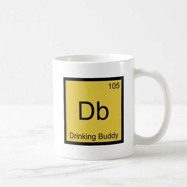 Db - Drinking Buddy Chemistry Element Symbol Tee Coffee Mug (Right)