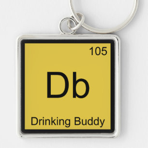 Db - Drinking Buddy Chemistry Element Symbol Tee Keychain