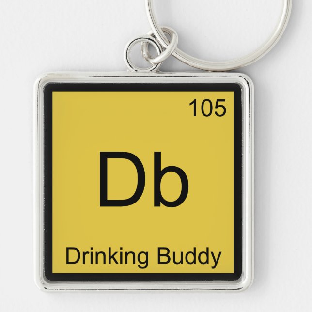 Db - Drinking Buddy Chemistry Element Symbol Tee Keychain (Front)