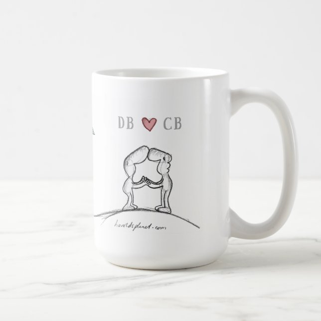 DB heart CB Coffee Mug (Right)