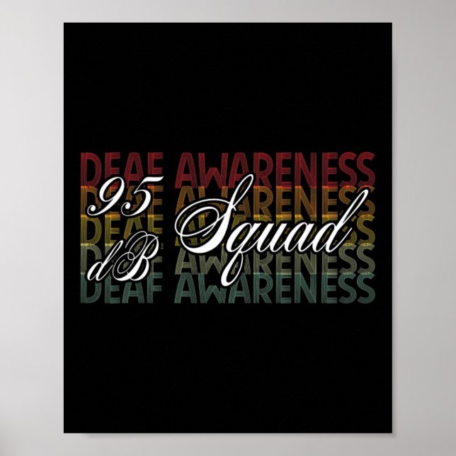 Db Squad Hand Sign Language Hearing Loss Awareness (Front)