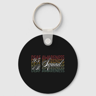Db Squad Hand Sign Language Hearing Loss Awareness Keychain