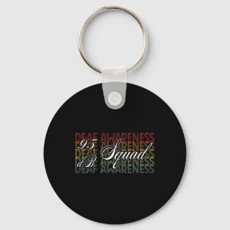 Db Squad Hand Sign Language Hearing Loss Awareness Keychain